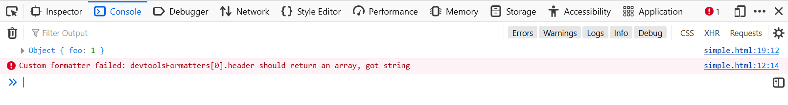 Firefox DevTools Custom Object Formatters – Firefox Developer Experience